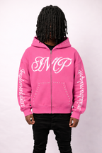 Pink “Impl6ment” Zip up