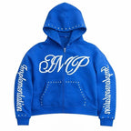 Blue “Impl6ment” Zip Up