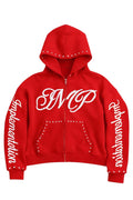 Red “Impl6ment” Zip Up