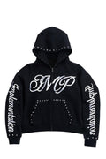 Black “Impl6ment” Zip Up