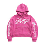Pink “Impl6ment” Zip up