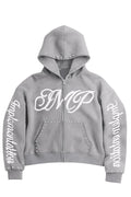 Grey “Impl6ment” Zip Up